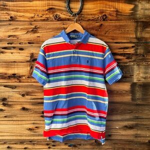 POLO BY RALPH LAUREN | Multicolor Striped Polo Shirt L